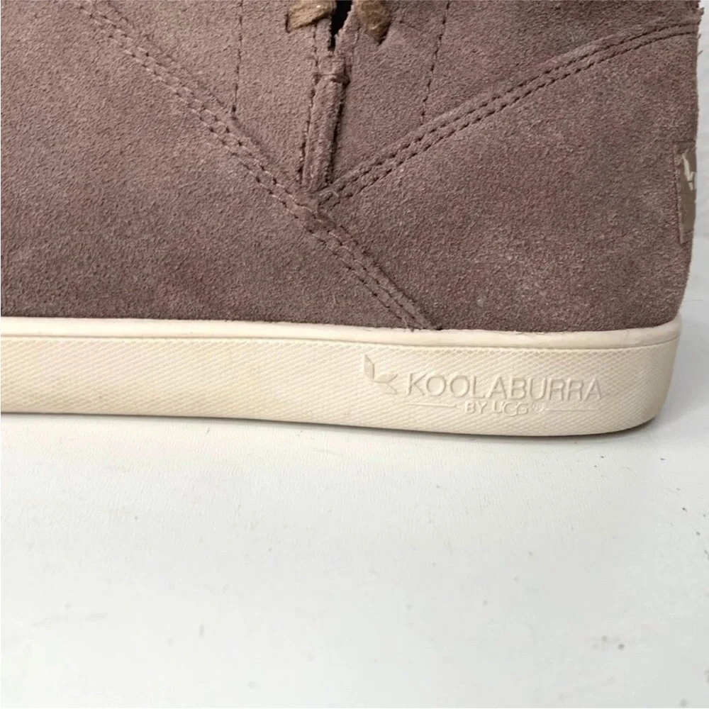 Koolaburra by Ugg Women's Rylee Ankle Boot Cinder‎ Taupe Suede Size 7 Slip-On